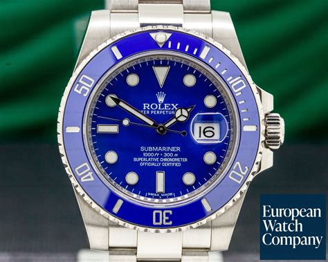 white gold blue face rolex|solid gold rolex submariner.